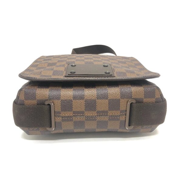 LOUIS VUITTON N51210 Brooklyn PM crossbody Shoulder Bag Damier Canvas Ebene - Picture 13 of 13